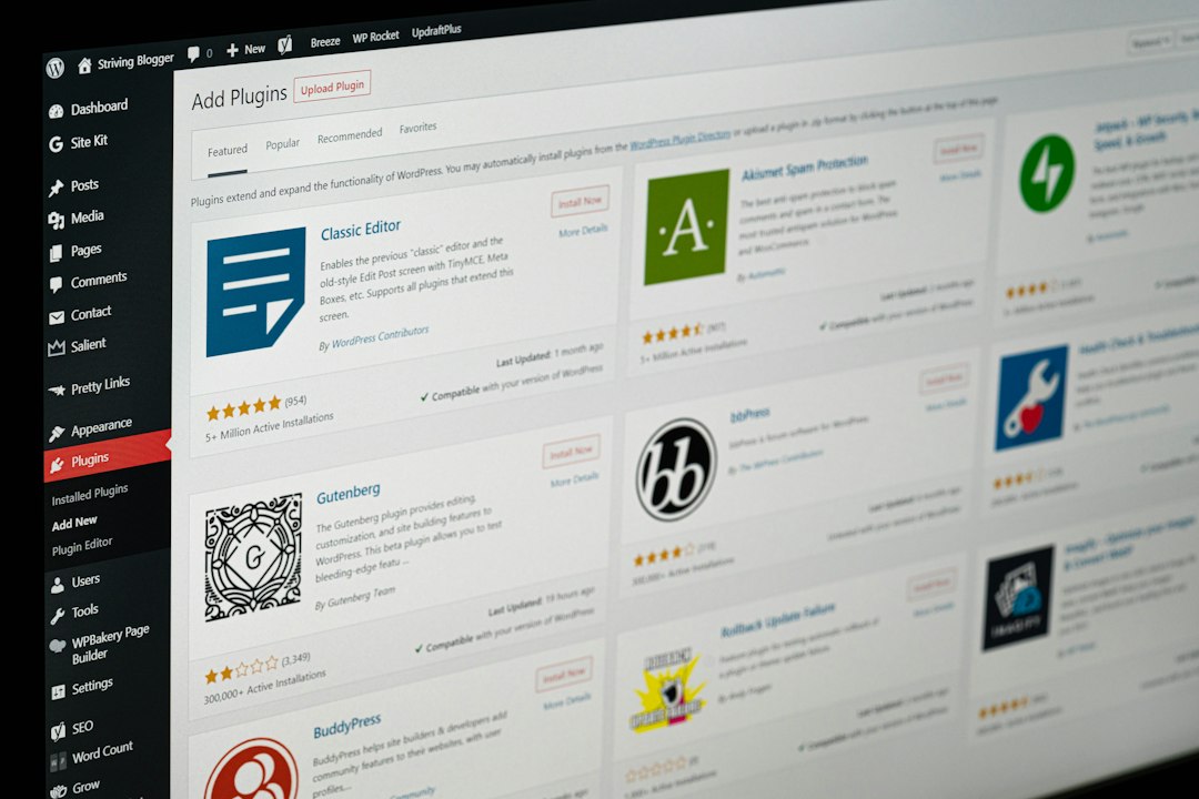 Website interface